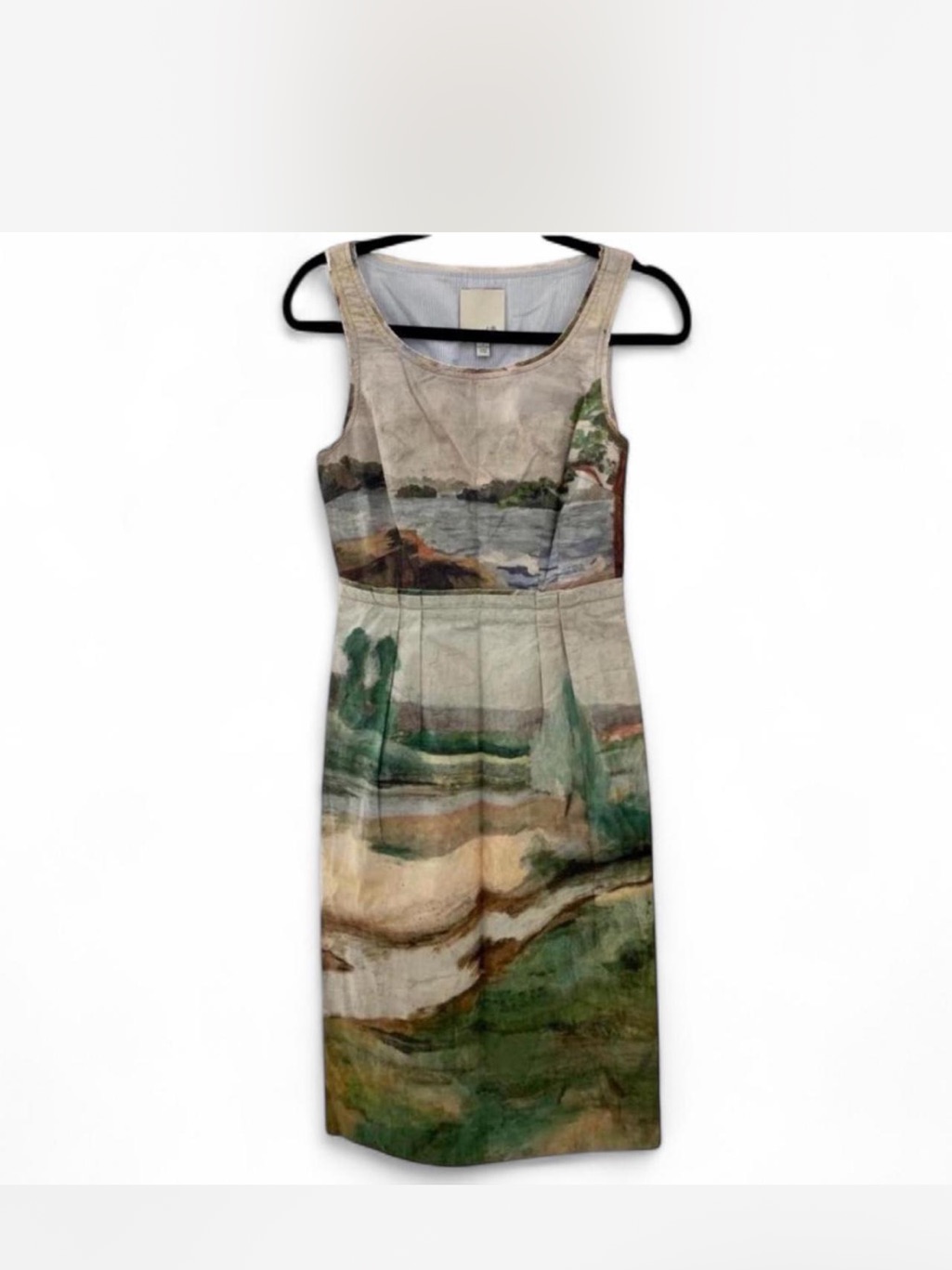 Odille Vintage Anthropologie Artist’s Rendering Dress
